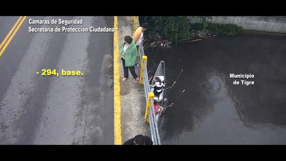 Dramático rescate náutico sobre el río Reconquista luego un eficiente accionar del COT